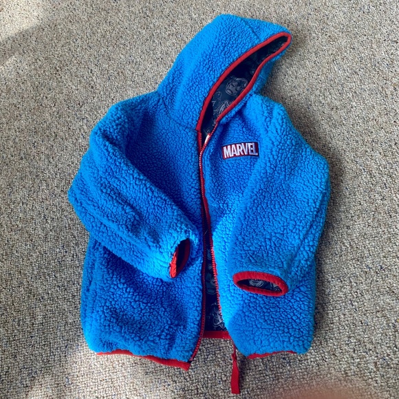 Size 3t Marvel Reversible Jacket Toddler Boy 3T Jacket - Picture 9 of 10